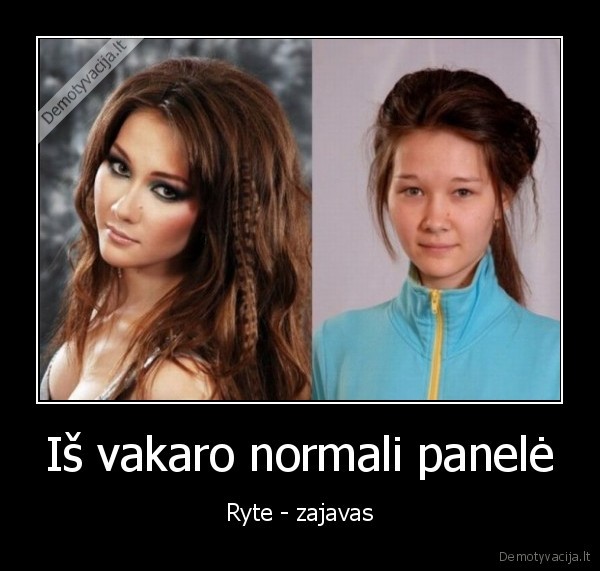 Iš vakaro normali panelė - Ryte - zajavas