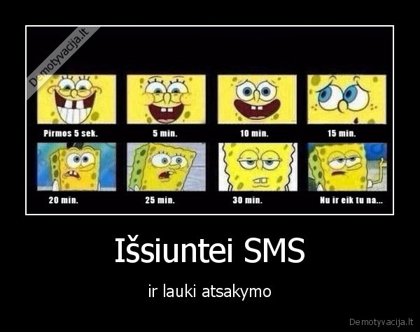 Išsiuntei SMS - ir lauki atsakymo