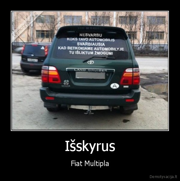 Išskyrus - Fiat Multipla