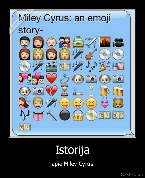 Istorija - apie Miley Cyrus