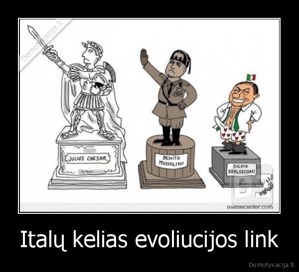 Italų kelias evoliucijos link - 