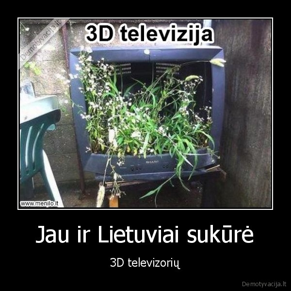 Jau ir Lietuviai sukūrė - 3D televizorių