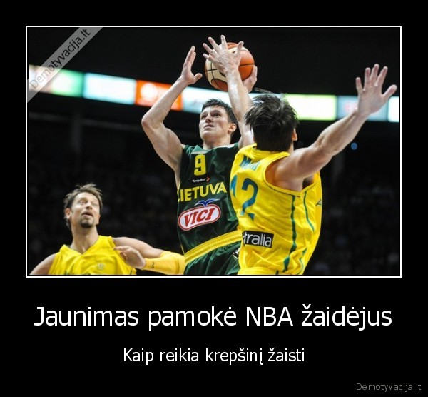 Jaunimas pamokė NBA žaidėjus - Kaip reikia krepšinį žaisti