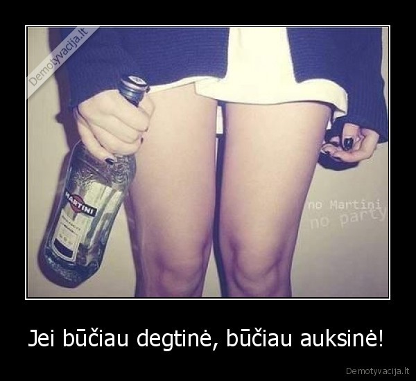 Jei būčiau degtinė, būčiau auksinė! - 