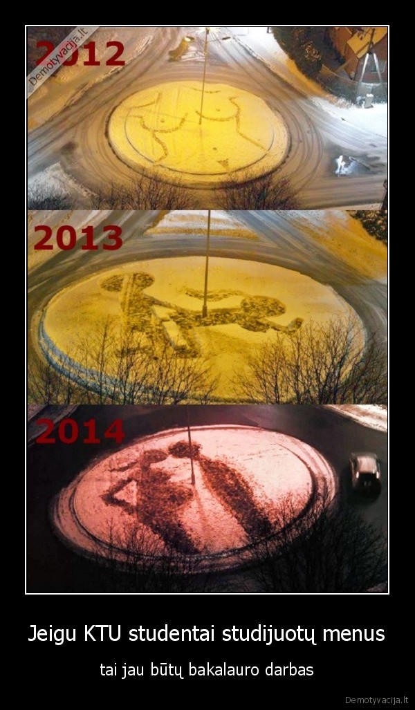 Jeigu KTU studentai studijuotų menus - tai jau būtų bakalauro darbas