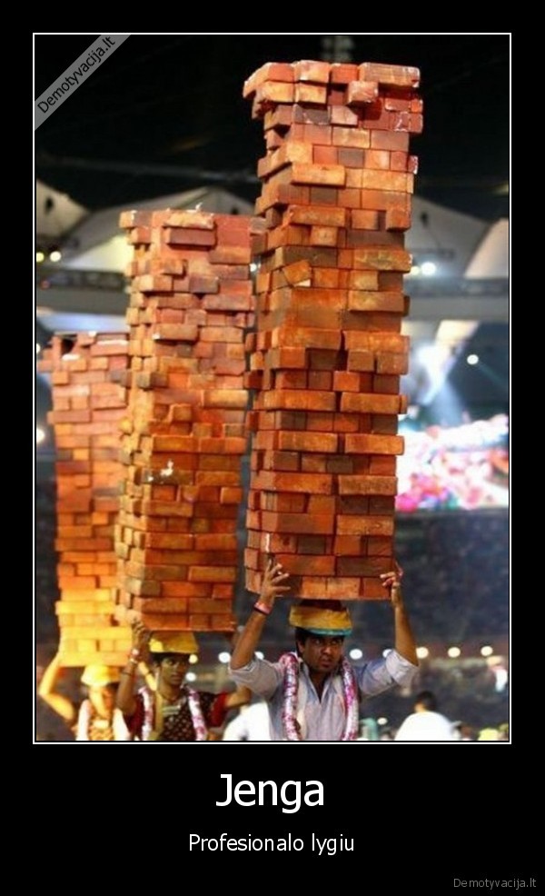 Jenga - Profesionalo lygiu