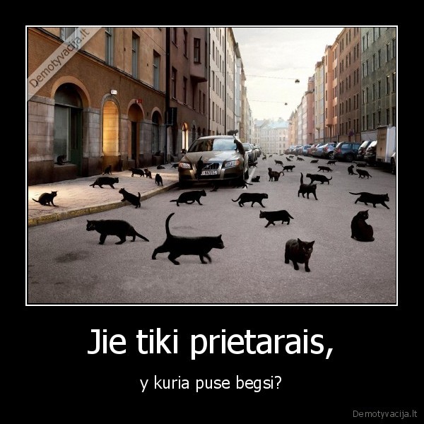 Jie tiki prietarais, - y kuria puse begsi?