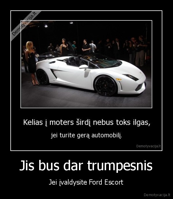 Jis bus dar trumpesnis - Jei įvaldysite Ford Escort