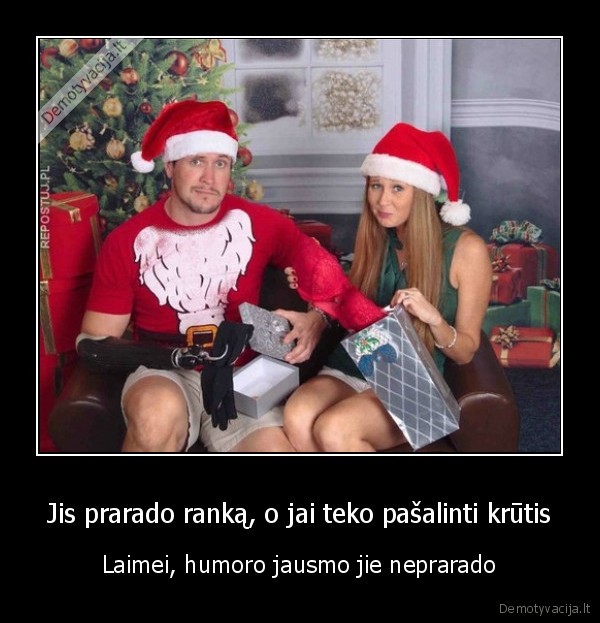 Jis prarado ranką, o jai teko pašalinti krūtis - Laimei, humoro jausmo jie neprarado