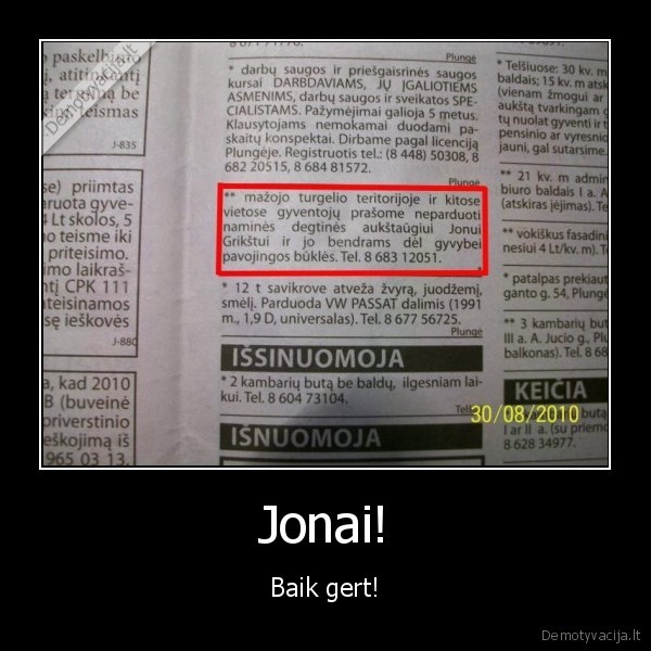 Jonai! - Baik gert!