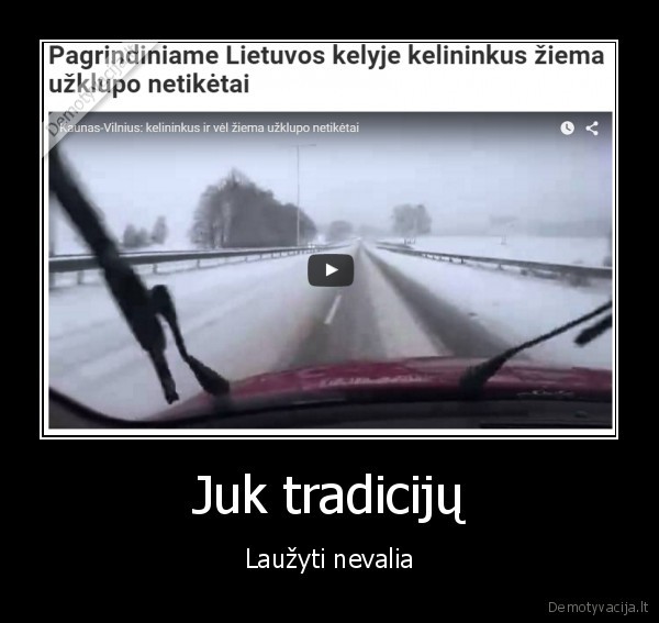 Juk tradicijų - Laužyti nevalia