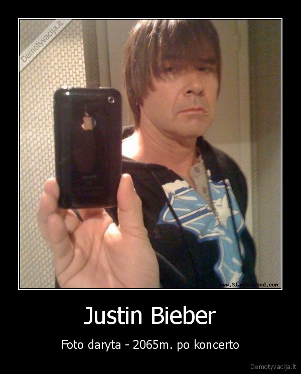 Justin Bieber - Foto daryta - 2065m. po koncerto