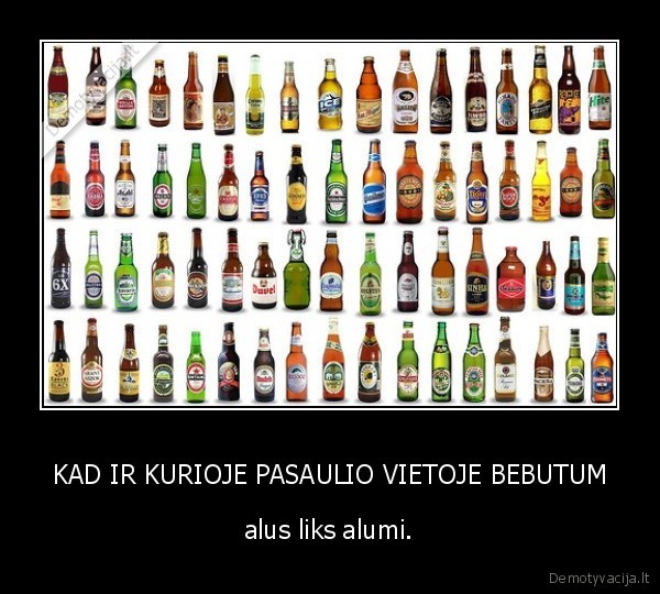 KAD IR KURIOJE PASAULIO VIETOJE BEBUTUM - alus liks alumi.