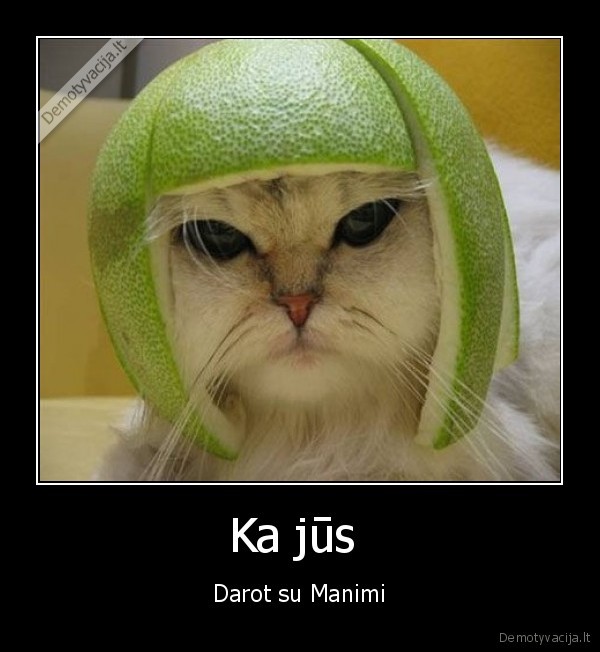 Ka jūs  - Darot su Manimi