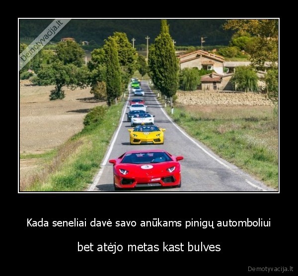 Kada seneliai davė savo anūkams pinigų automboliui - bet atėjo metas kast bulves