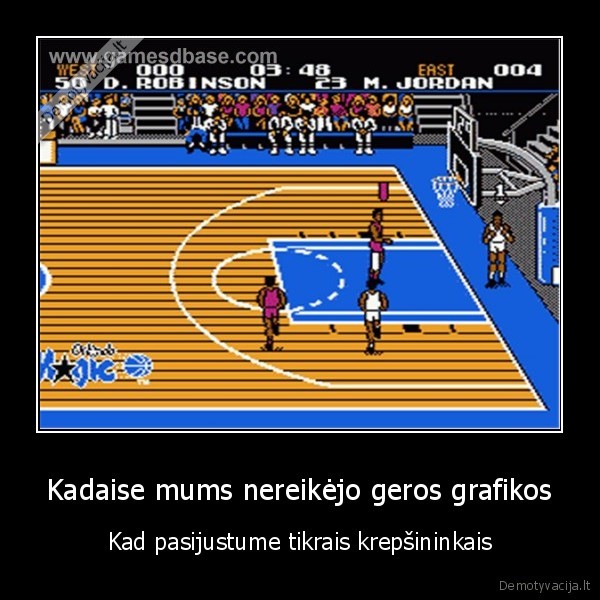 Kadaise mums nereikėjo geros grafikos - Kad pasijustume tikrais krepšininkais