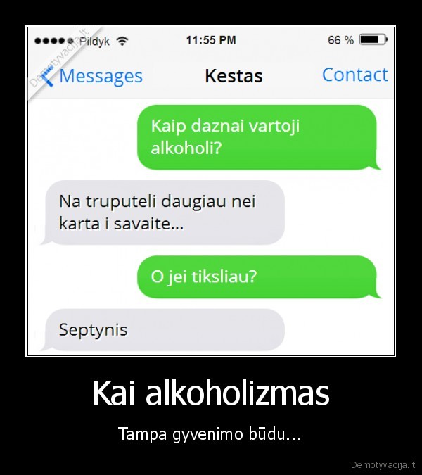 Kai alkoholizmas - Tampa gyvenimo būdu...