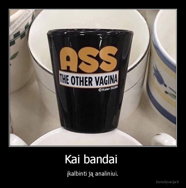 Kai bandai  - įkalbinti ją analiniui.