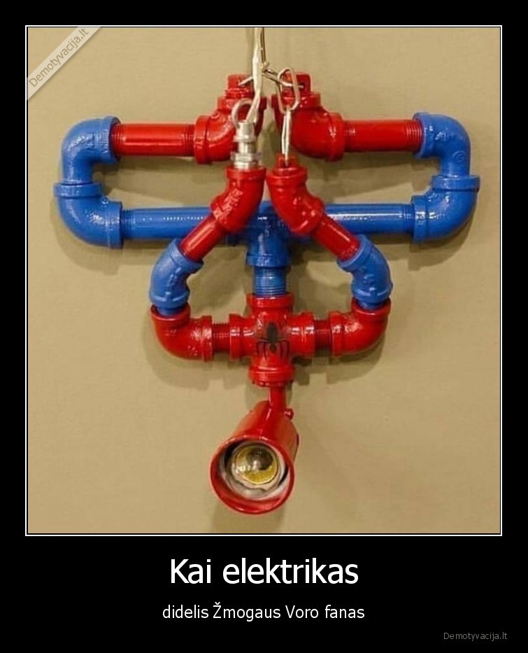 Kai elektrikas - didelis Žmogaus Voro fanas