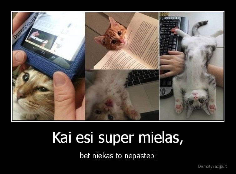 Kai esi super mielas, - bet niekas to nepastebi