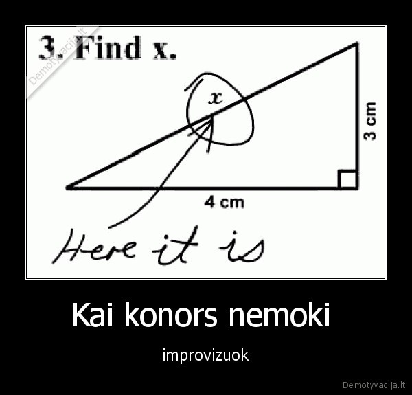 Kai konors nemoki  - improvizuok