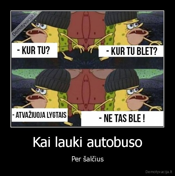 Kai lauki autobuso - Per šalčius