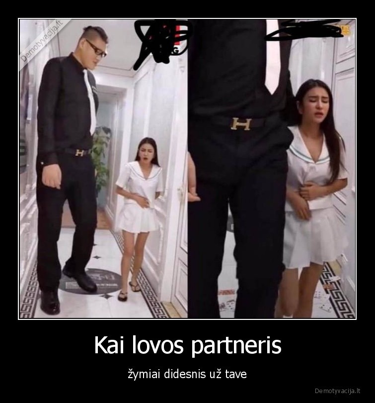 Kai lovos partneris - žymiai didesnis už tave