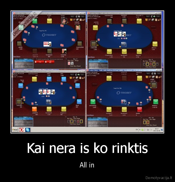 Kai nera is ko rinktis - All in