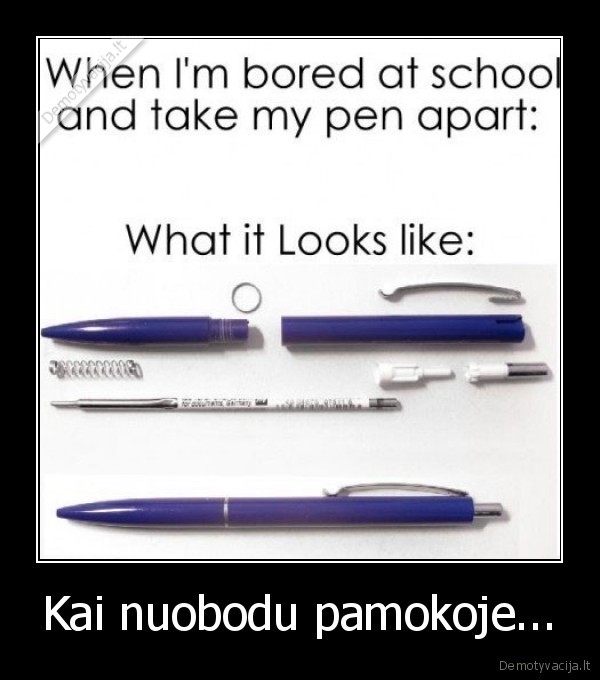 Kai nuobodu pamokoje... - 