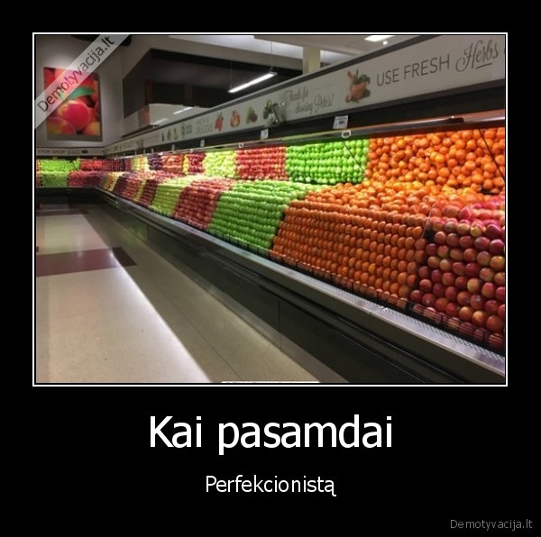 Kai pasamdai - Perfekcionistą