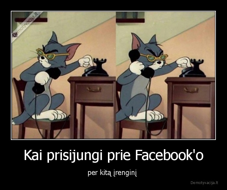 Kai prisijungi prie Facebook'o - per kitą įrenginį 