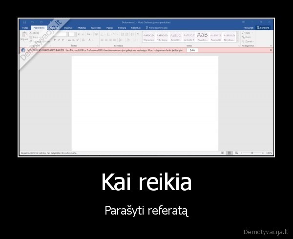 Kai reikia - Parašyti referatą