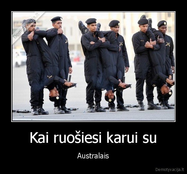 Kai ruošiesi karui su - Australais