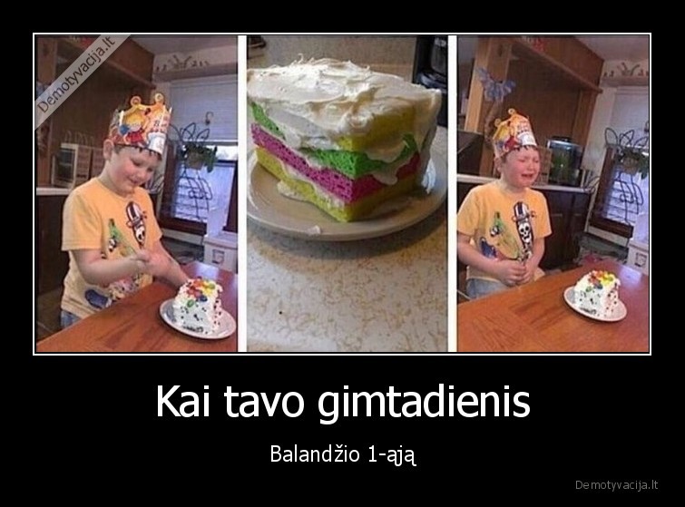 Kai tavo gimtadienis - Balandžio 1-ąją