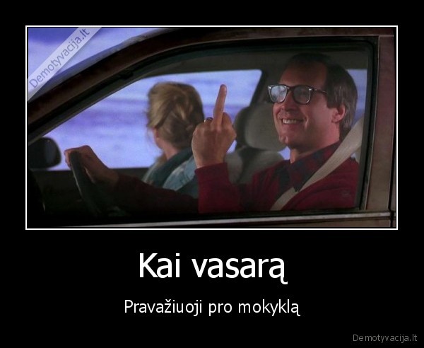 Kai vasarą - Pravažiuoji pro mokyklą