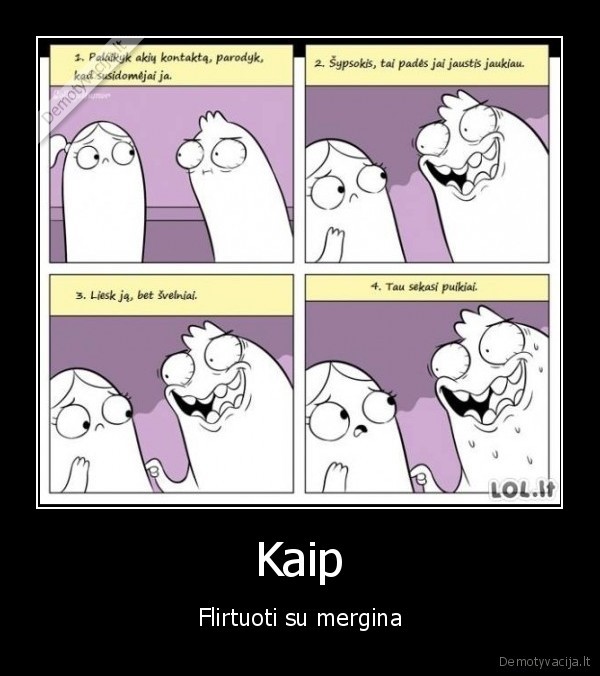 Kaip - Flirtuoti su mergina