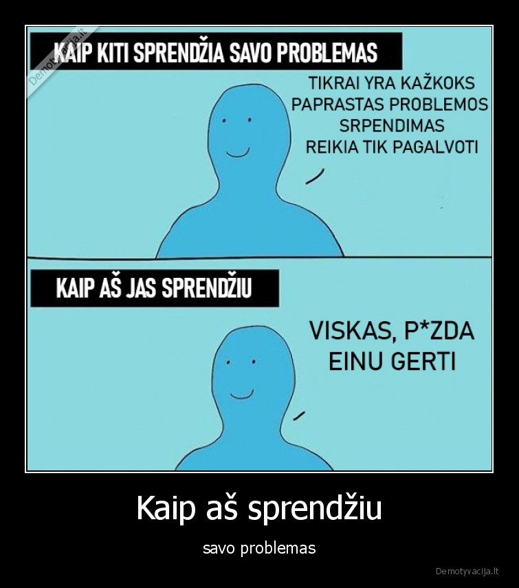 Kaip aš sprendžiu - savo problemas