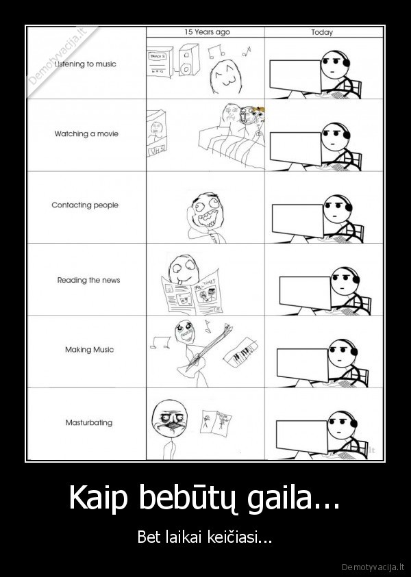 Kaip bebūtų gaila... - Bet laikai keičiasi...