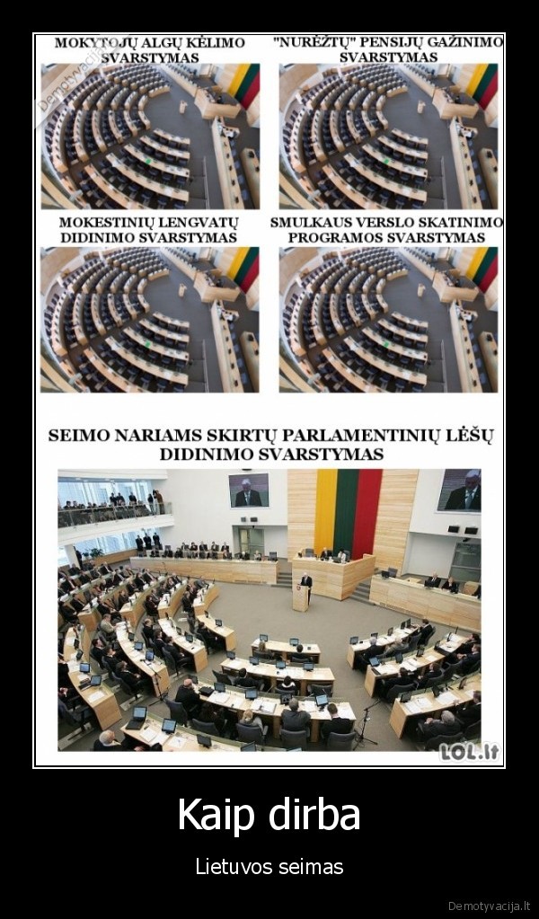 Kaip dirba - Lietuvos seimas