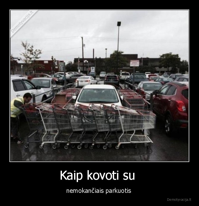 Kaip kovoti su  - nemokančiais parkuotis 