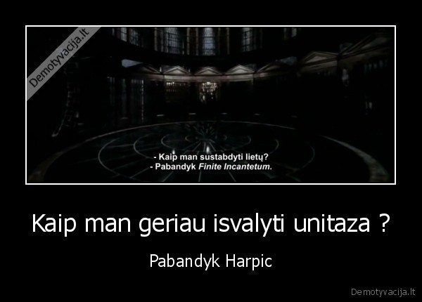 Kaip man geriau isvalyti unitaza ? - Pabandyk Harpic