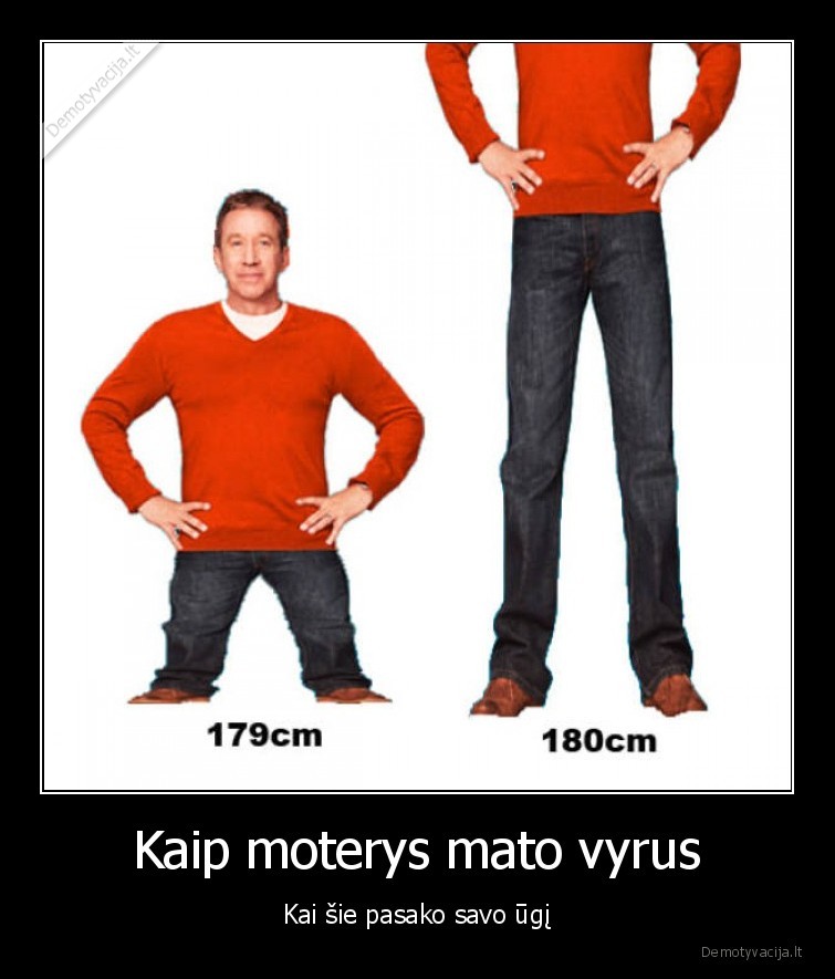 Kaip moterys mato vyrus - Kai šie pasako savo ūgį