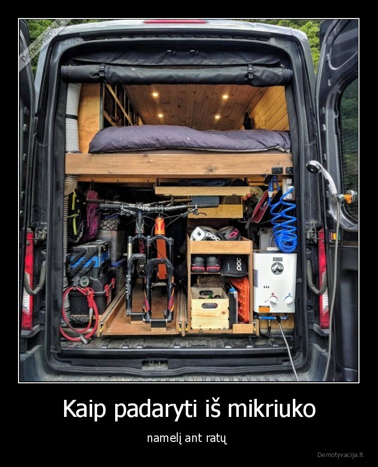 Kaip padaryti iš mikriuko - namelį ant ratų 