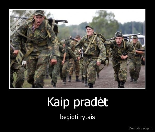 Kaip pradėt - bėgioti rytais