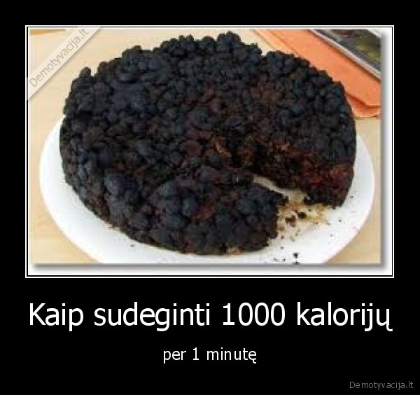 Kaip sudeginti 1000 kalorijų - per 1 minutę