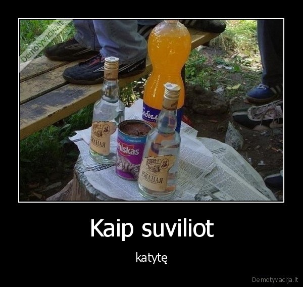 Kaip suviliot - katytę