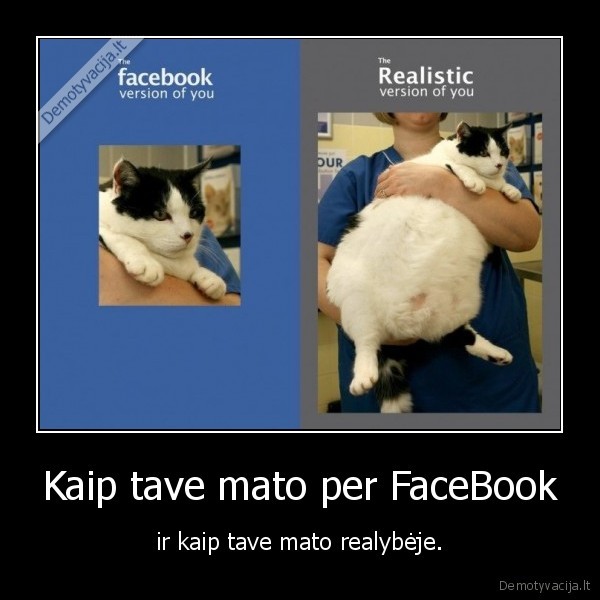 Kaip tave mato per FaceBook - ir kaip tave mato realybėje.