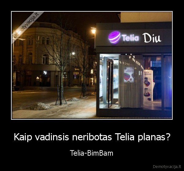 Kaip vadinsis neribotas Telia planas? - Telia-BimBam