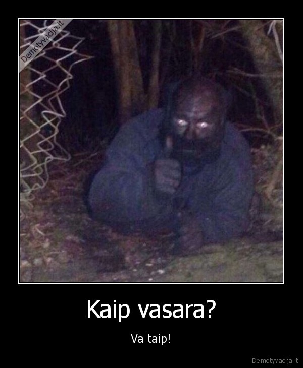 Kaip vasara? - Va taip!