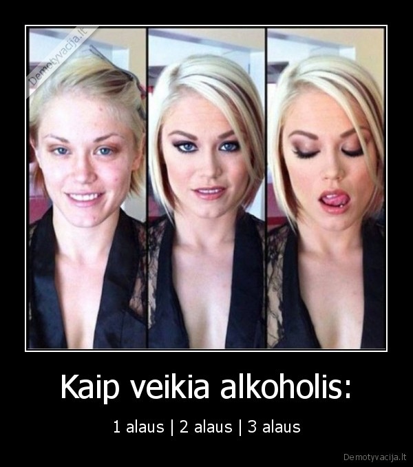 Kaip veikia alkoholis: - 1 alaus | 2 alaus | 3 alaus